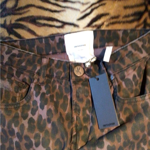 NEW! ♥️Hp! ♥️One teaspoon Freebirds II bronze leopard skinnies - Picture 4 of 8